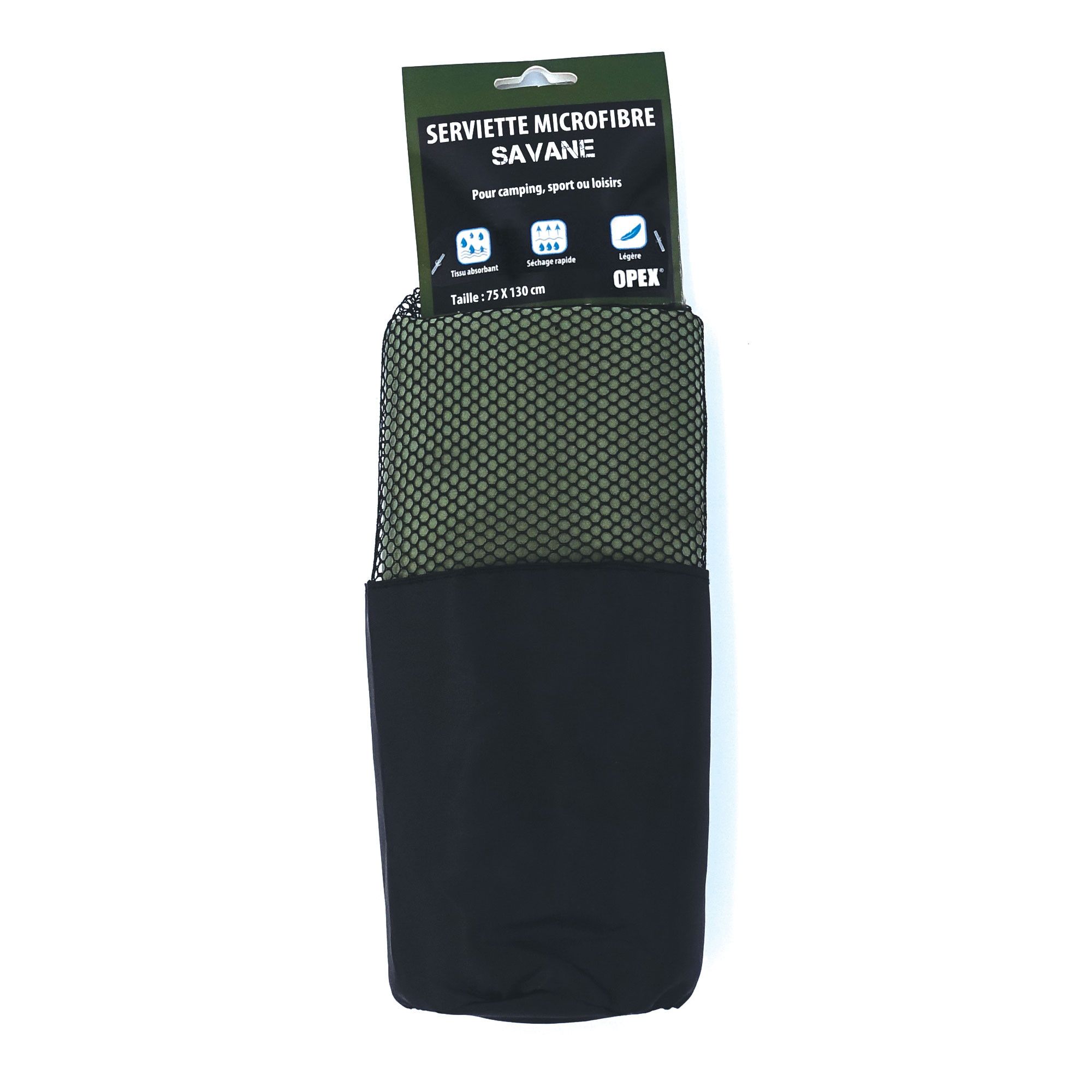 Grande Serviette microfibre verte Grande Serviette microfibre verte