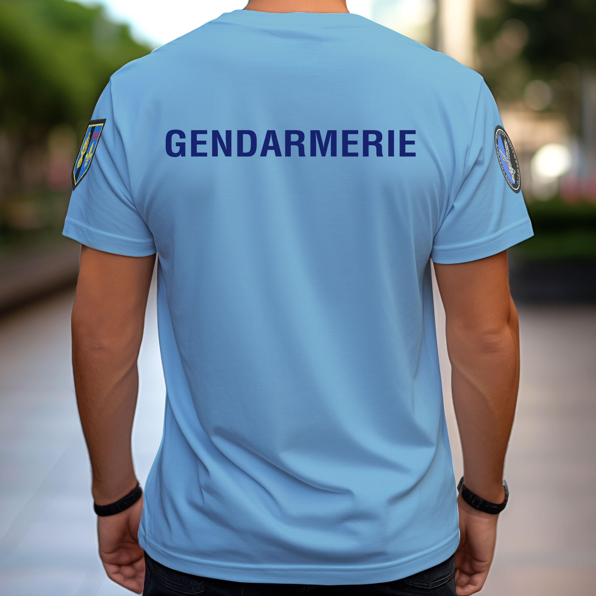 T-shirt Gendarmerie bleu Cooldry T-shirt Gendarmerie bleu Cooldry