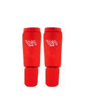 Paire protège pieds / tibias rouge Flama Paire protège pieds / tibias rouge Flama