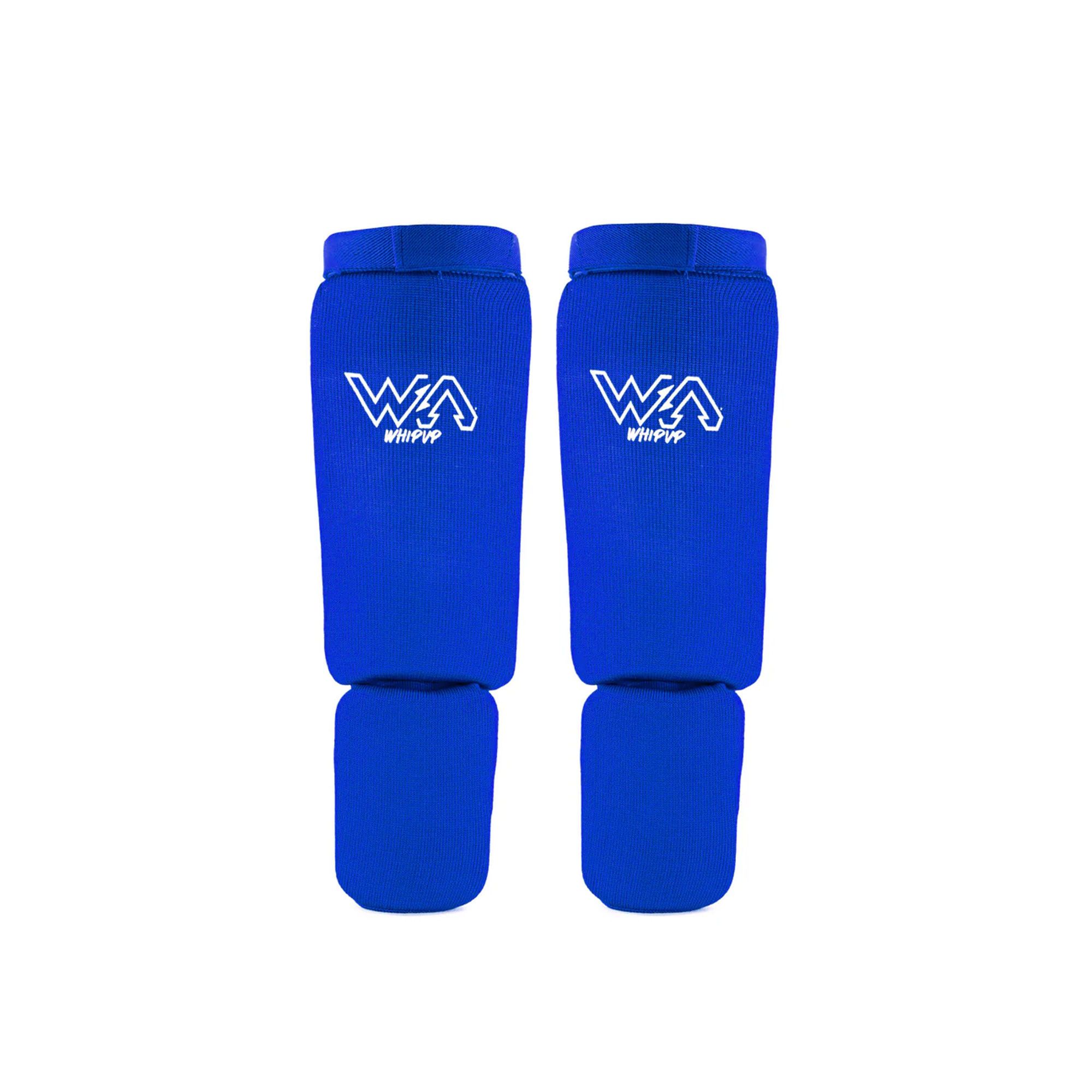 Paire protège pieds / tibias bleu Flama Paire protège pieds / tibias bleu Flama