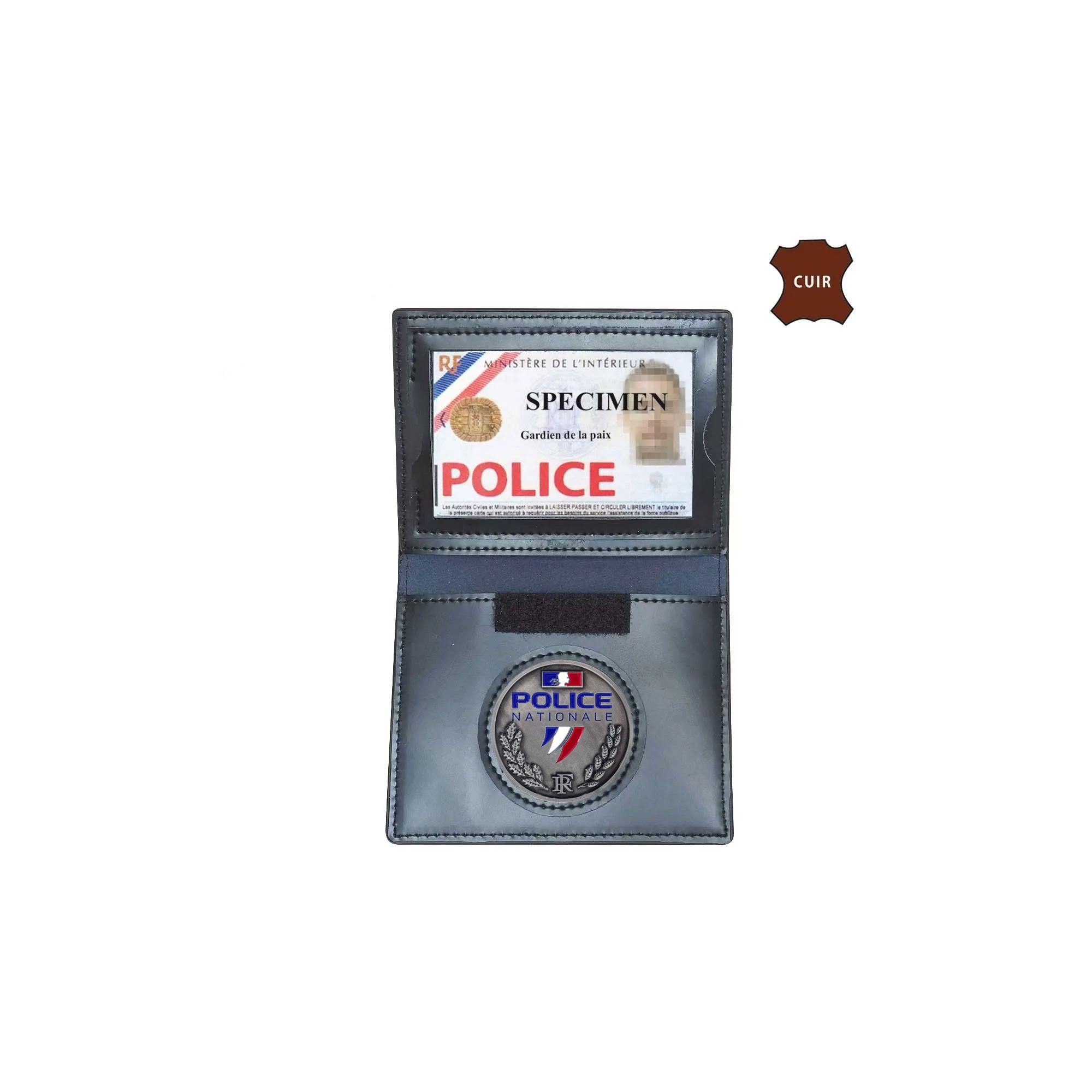 porte carte Police en cuir Format CB porte carte Police en cuir Format CB