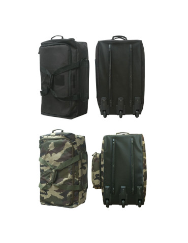 Sac cargo à roulettes voyage Camouflage et noir