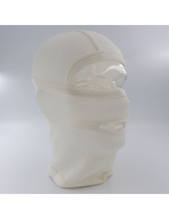 Cagoule blanche en laine Mérinos Artica-Trek 200g