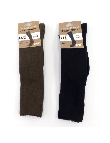 Chaussettes mi-bas bouclettes coton
