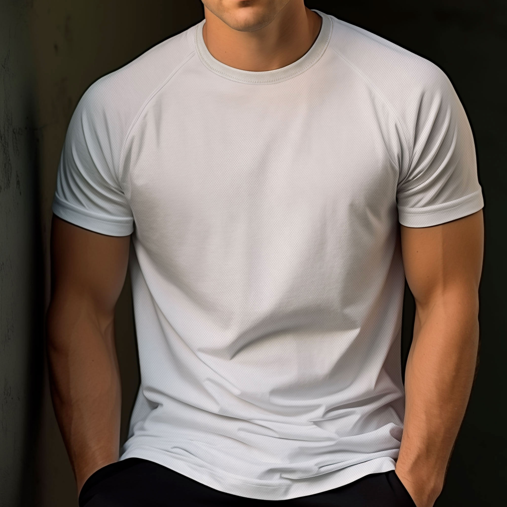 T-shirt Felin blanc manches courtes Raglan