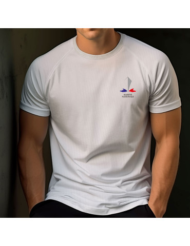 Tshirt blanc logo Marine Nationale