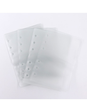 10 pochettes transparentes pour classeur A6