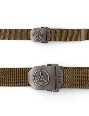 Ceinture boucle gravée infanterie coyote