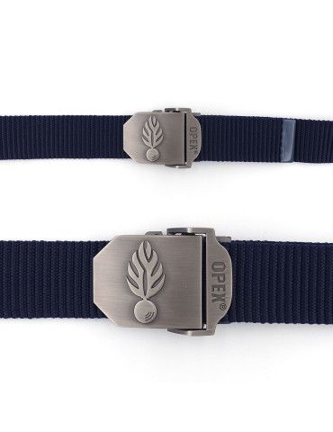 Ceinture gravée gendarmerie bleu marine ceinturon