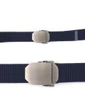 CEINTURE SANGLE BLEU MARINE BOUCLE METAL