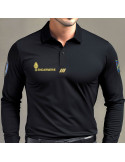 POLO NOIR MANCHES LONGUES GENDARMERIE MOBILE - COOLDRY