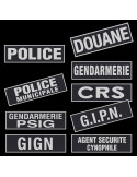 Bandeau d'identification rétro-réflechissant fond noir