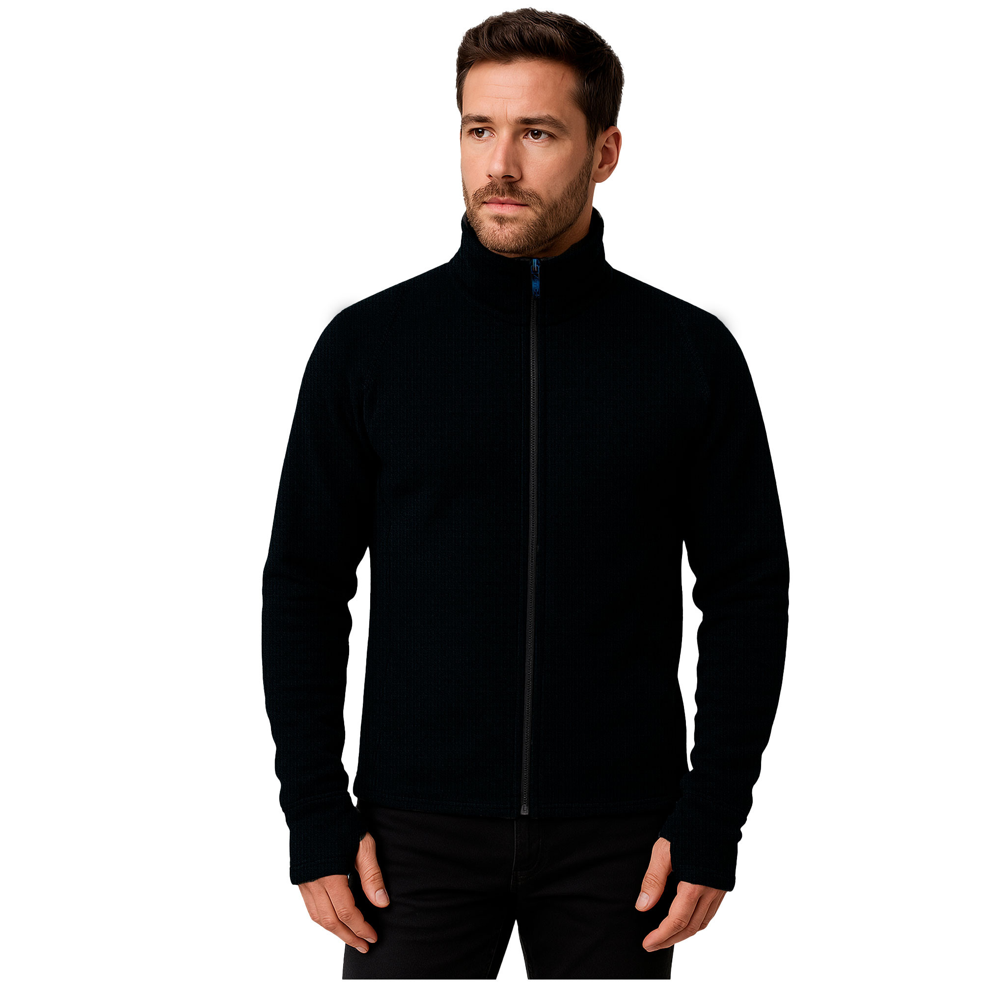 Veste en laine mérinos noire