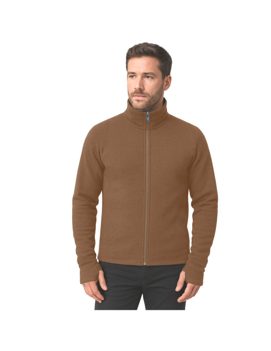 Veste en laine mérinos coyote