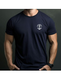 Tshirt bleu marine imprimé Marine Nationale