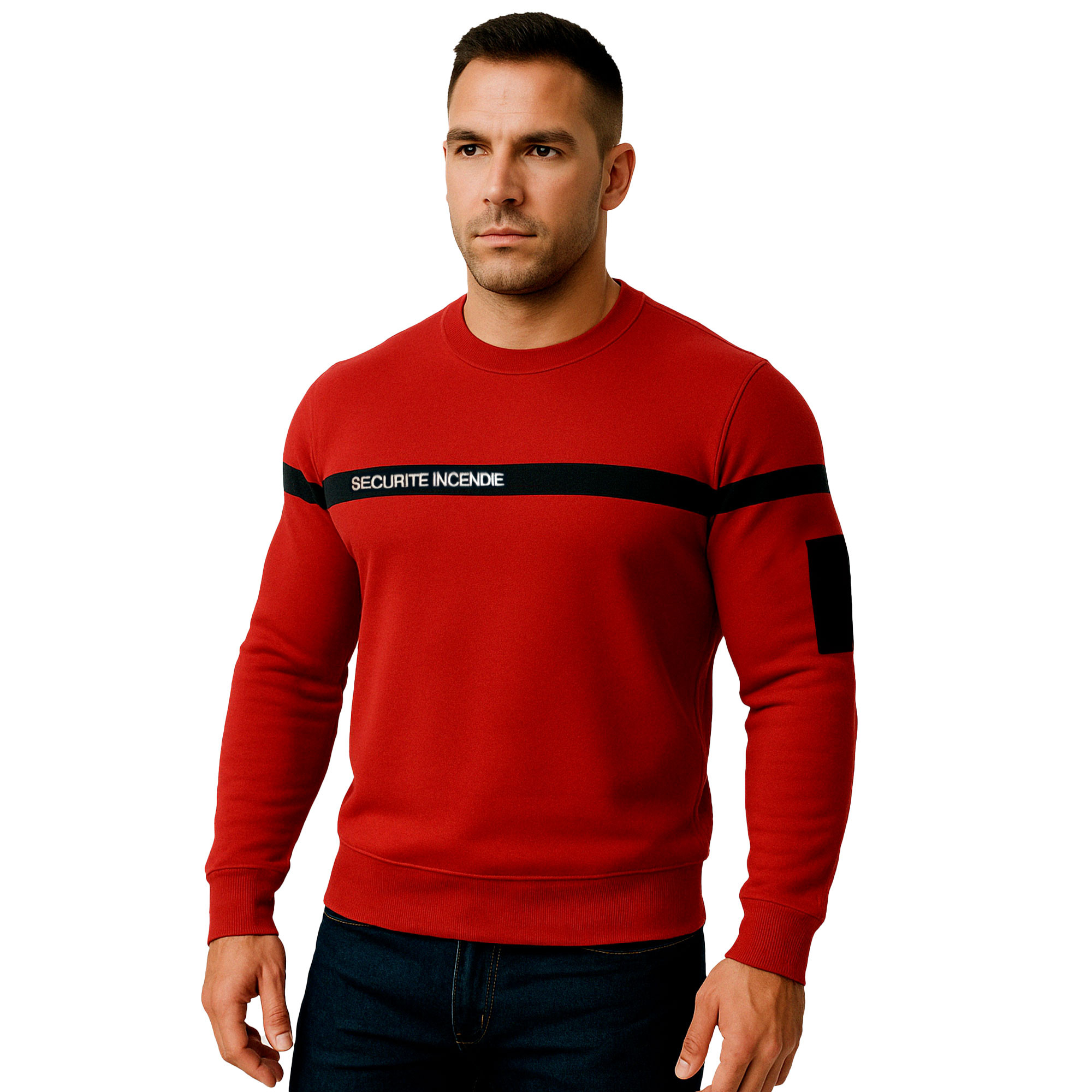 Sweat-shirt Sécurité Incendie rouge Sweat-shirt Sécurité Incendie rouge