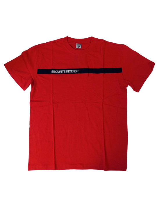 T-shirt Sécurité Incendie rouge