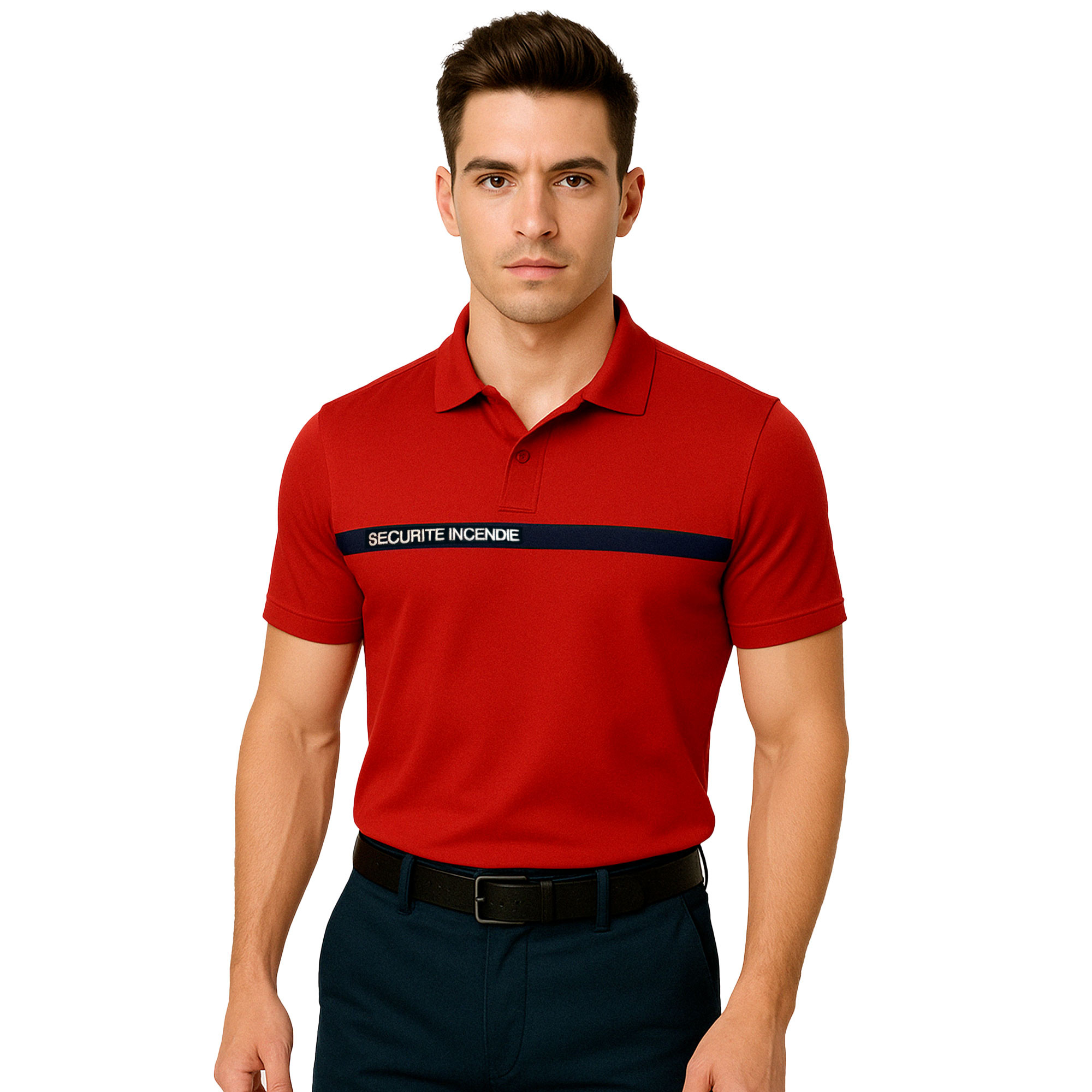 Polo Sécurité Incendie rouge Polo Sécurité Incendie rouge