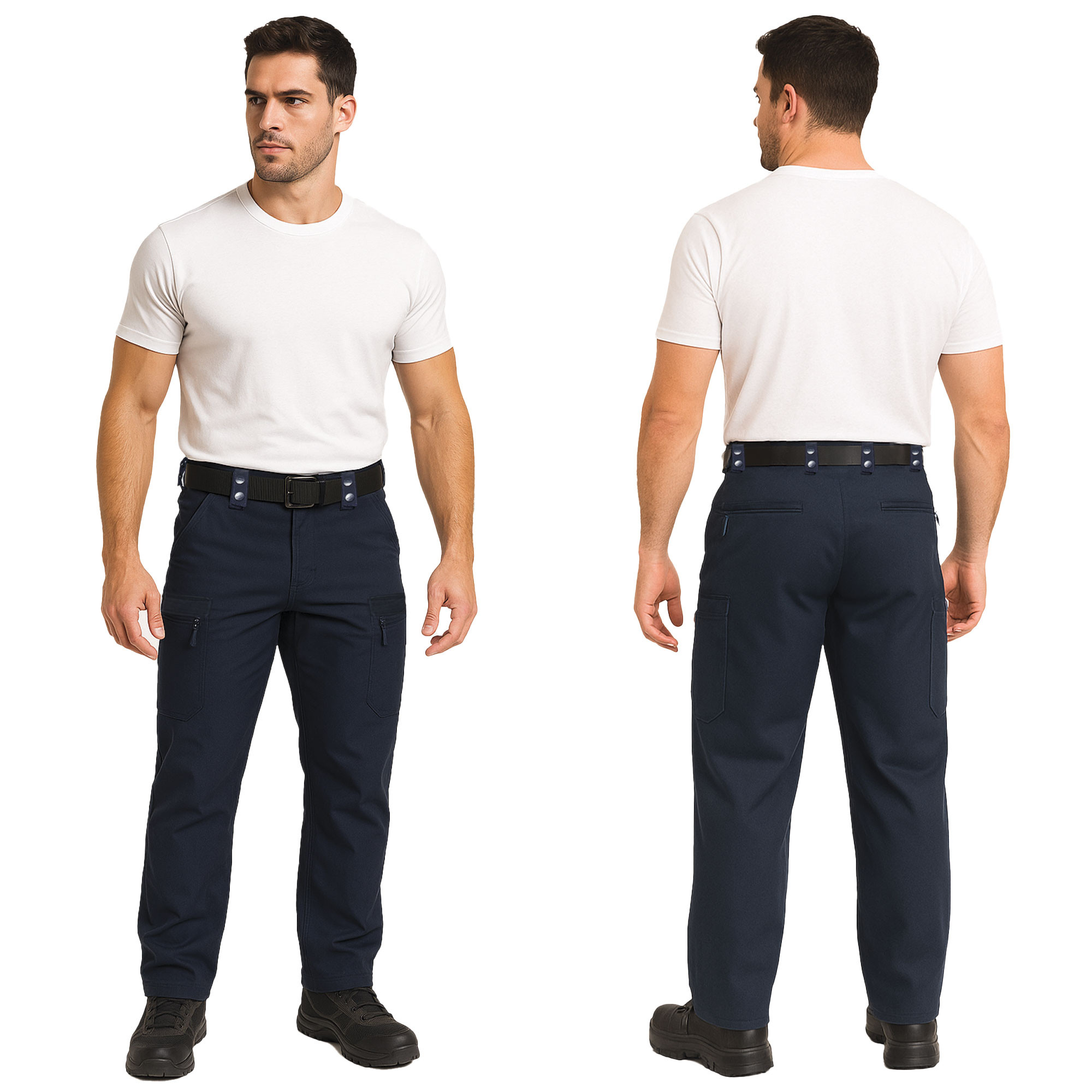 Pantalon d'intervention léger bleu poches latérales Pantalon d'intervention léger bleu poches latérales