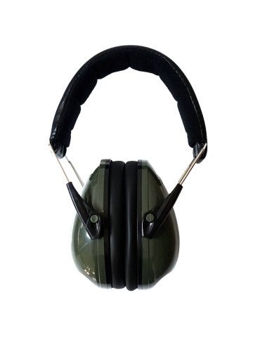 Casque anti-bruit pliable vert armée