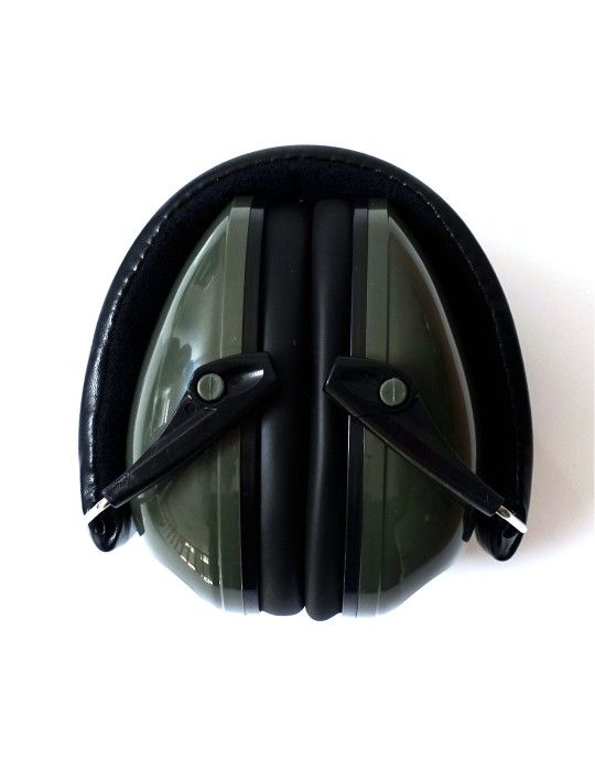 Casque anti-bruit pliable vert armée