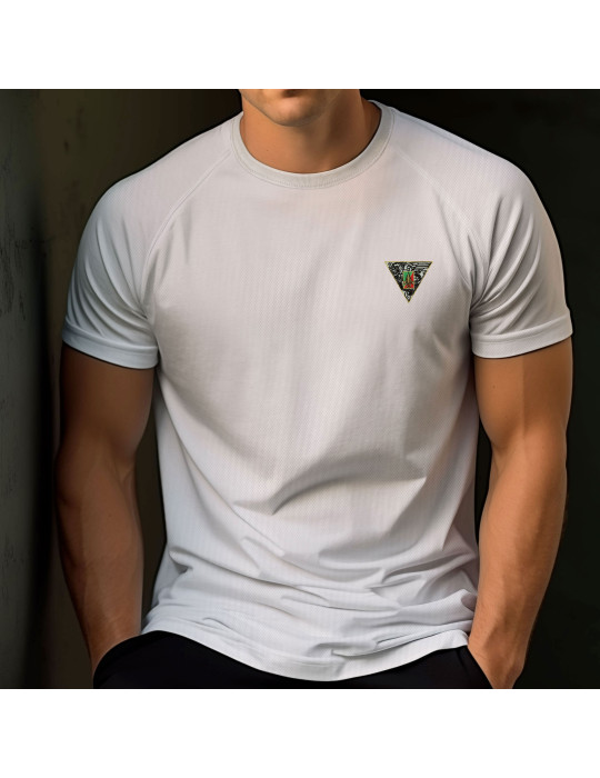 Tshirt félin blanc brodé 2e REP