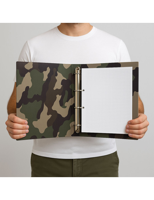 Classeur A4 camouflage CE