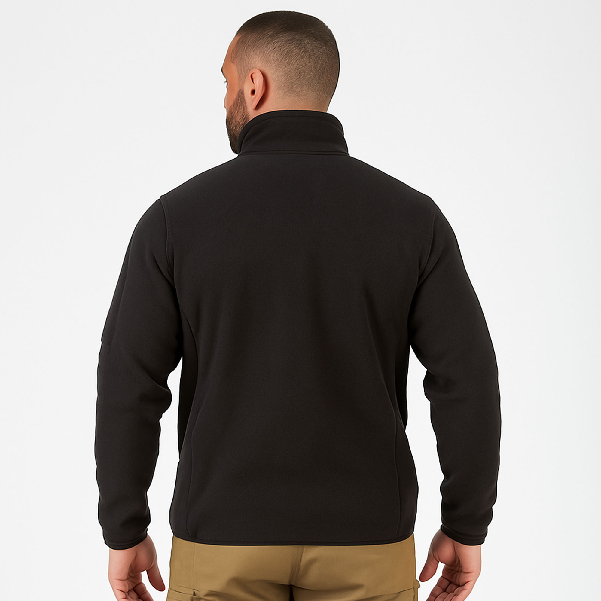 Blouson polaire noir fitté Blouson polaire noir fitté