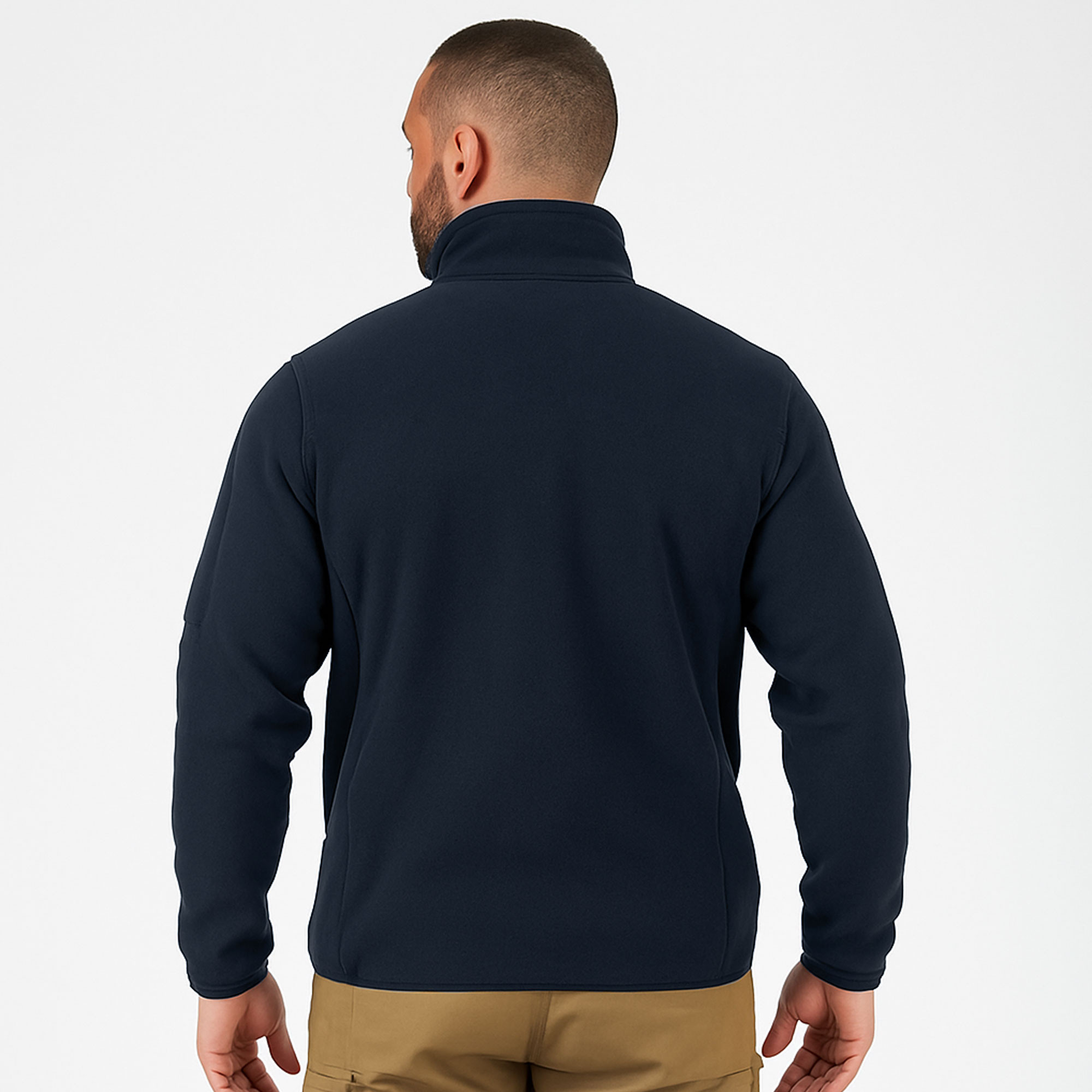 Blouson polaire bleu marine fitté Blouson polaire bleu marine fitté