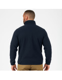 Blouson polaire bleu marine fitté