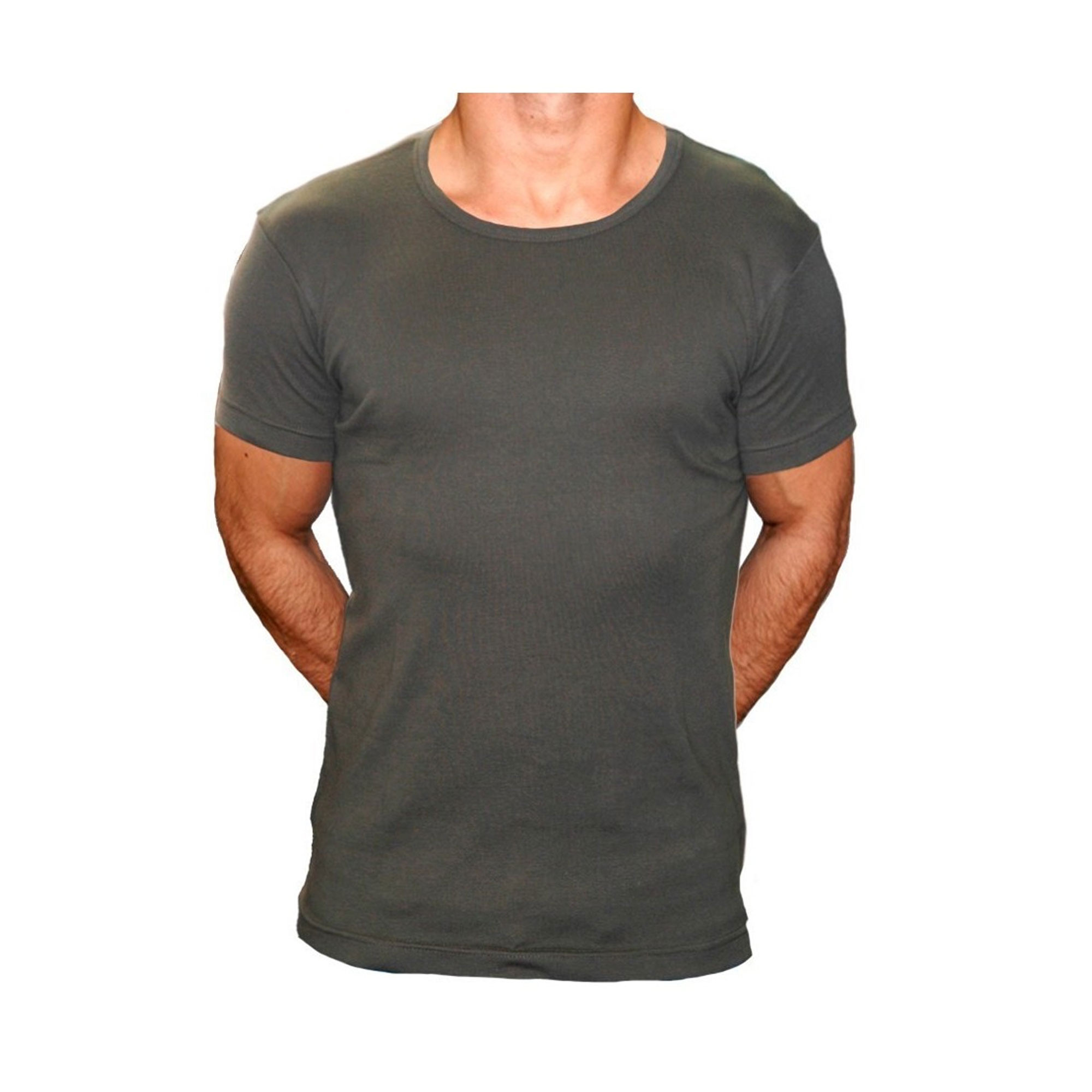 TEE SHIRT SLIM VERT COTE 1X1 TEE SHIRT SLIM VERT COTE 1X1