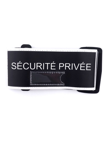 Brassard Sécurité Privée rétroréfléchissant avec emplacement RIO