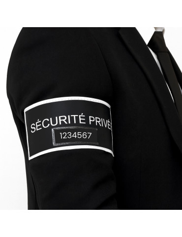 Brassard Sécurité Privée rétroréfléchissant avec emplacement RIO