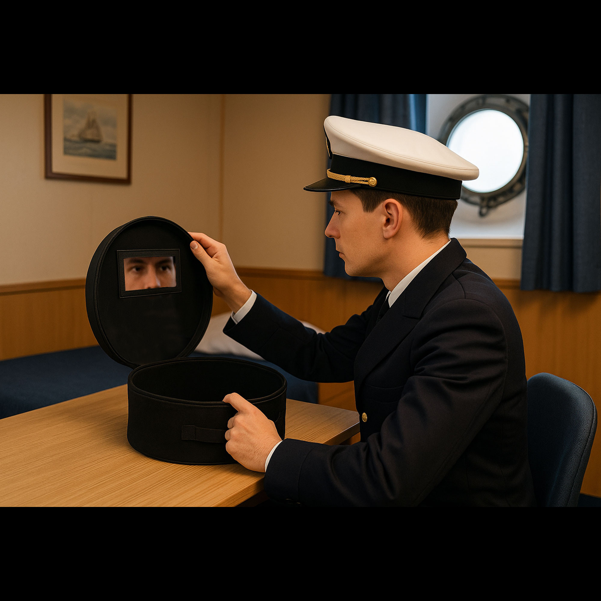 Porte casquette Marine Nationale Porte casquette Marine Nationale