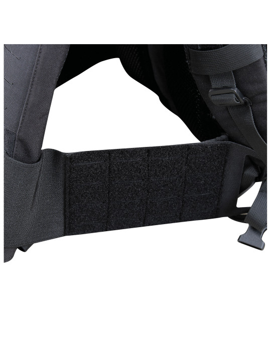 Sac à dos avec porte plaque extractible 1000D nylon noir
