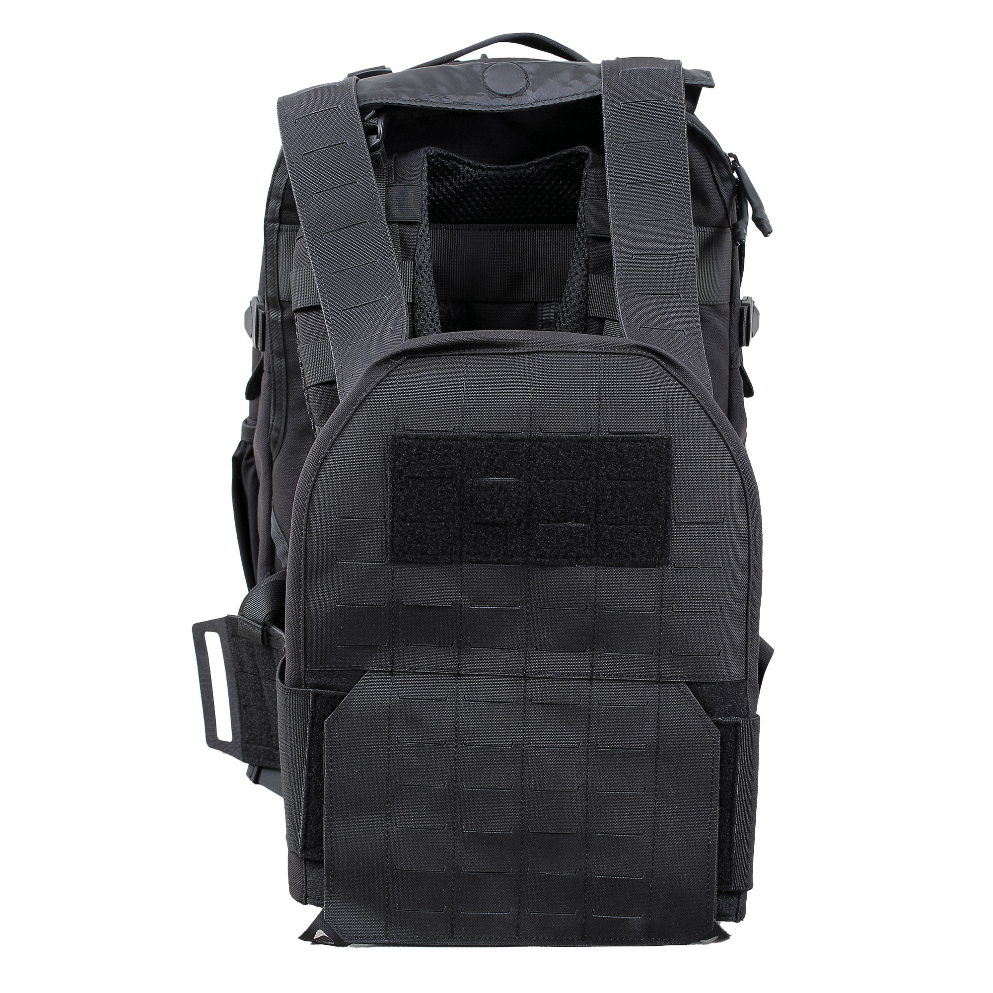 Sac à dos avec porte plaque extractible 1000D nylon noir