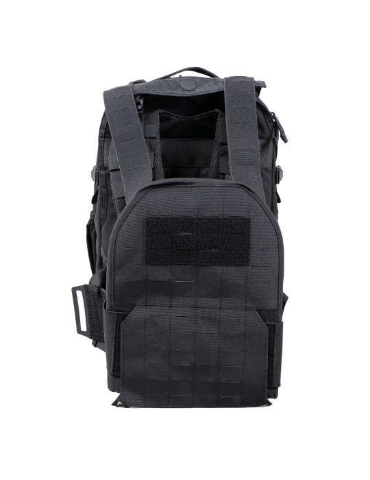 Sac à dos avec porte plaque extractible 1000D nylon noir