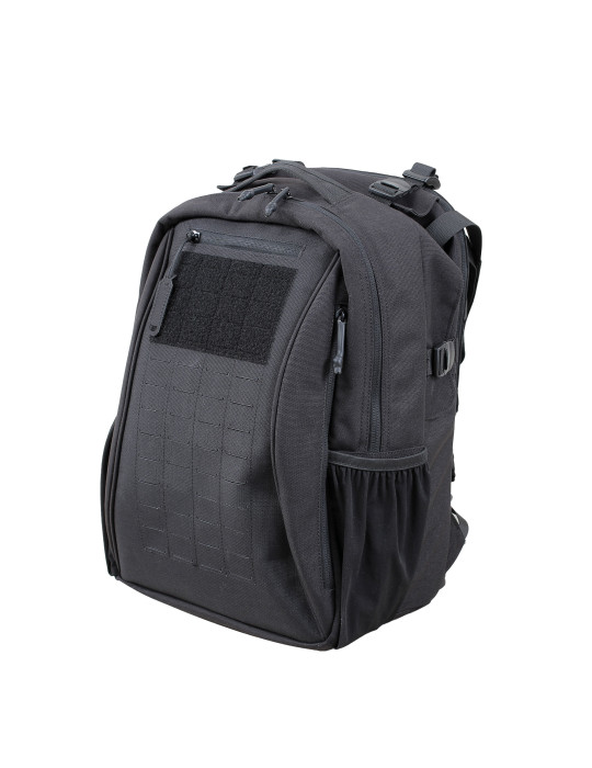 Sac à dos avec porte plaque extractible 1000D nylon noir