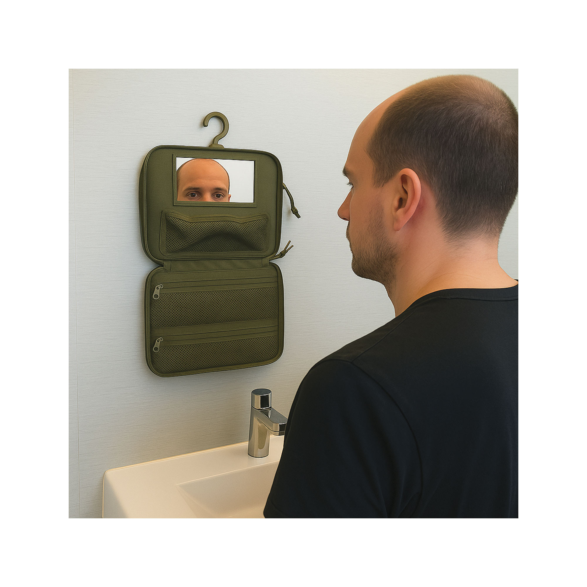 Trousse de toilette ranger green