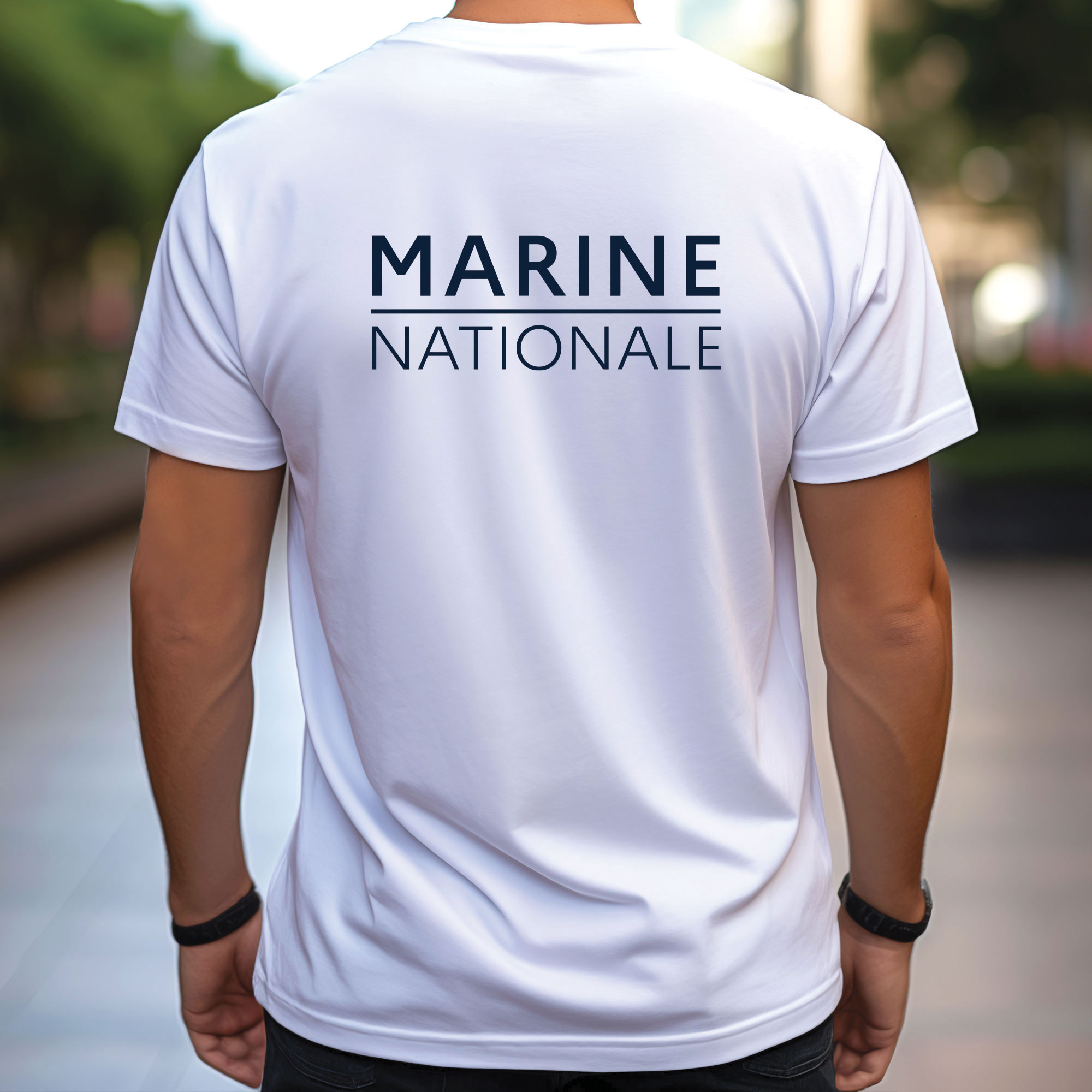 Tshirt blanc Marine Nationale