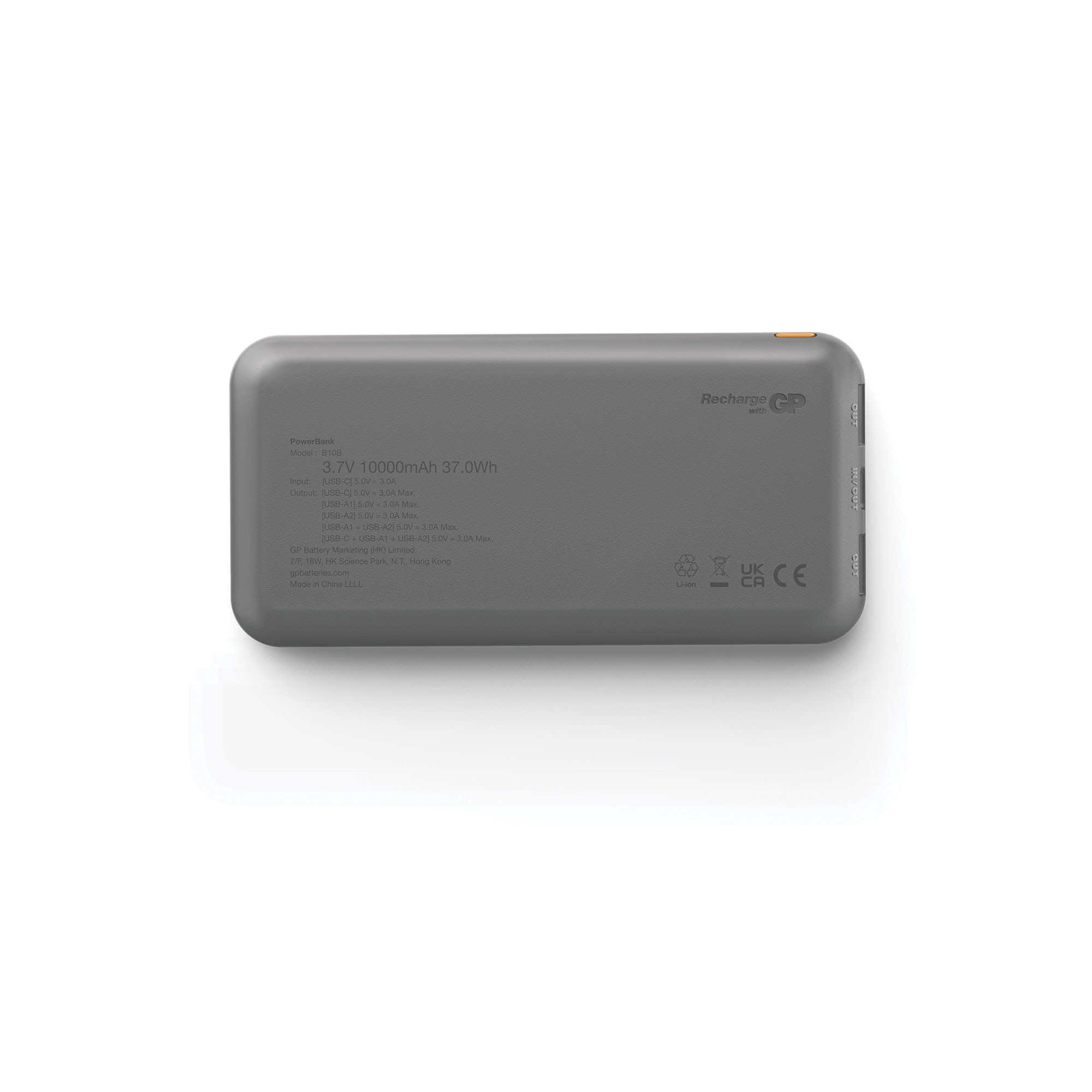 Batterie externe GP Plus Series 10 000 mAh Noir