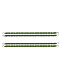 Élastiques bas de pantalon (2 paires) - vert armée