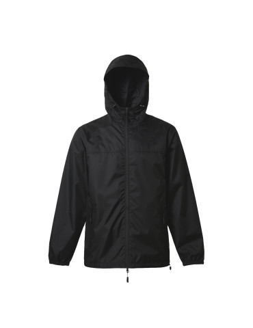 Veste coupe-vent imperméable et respirante Ripstop - noire
