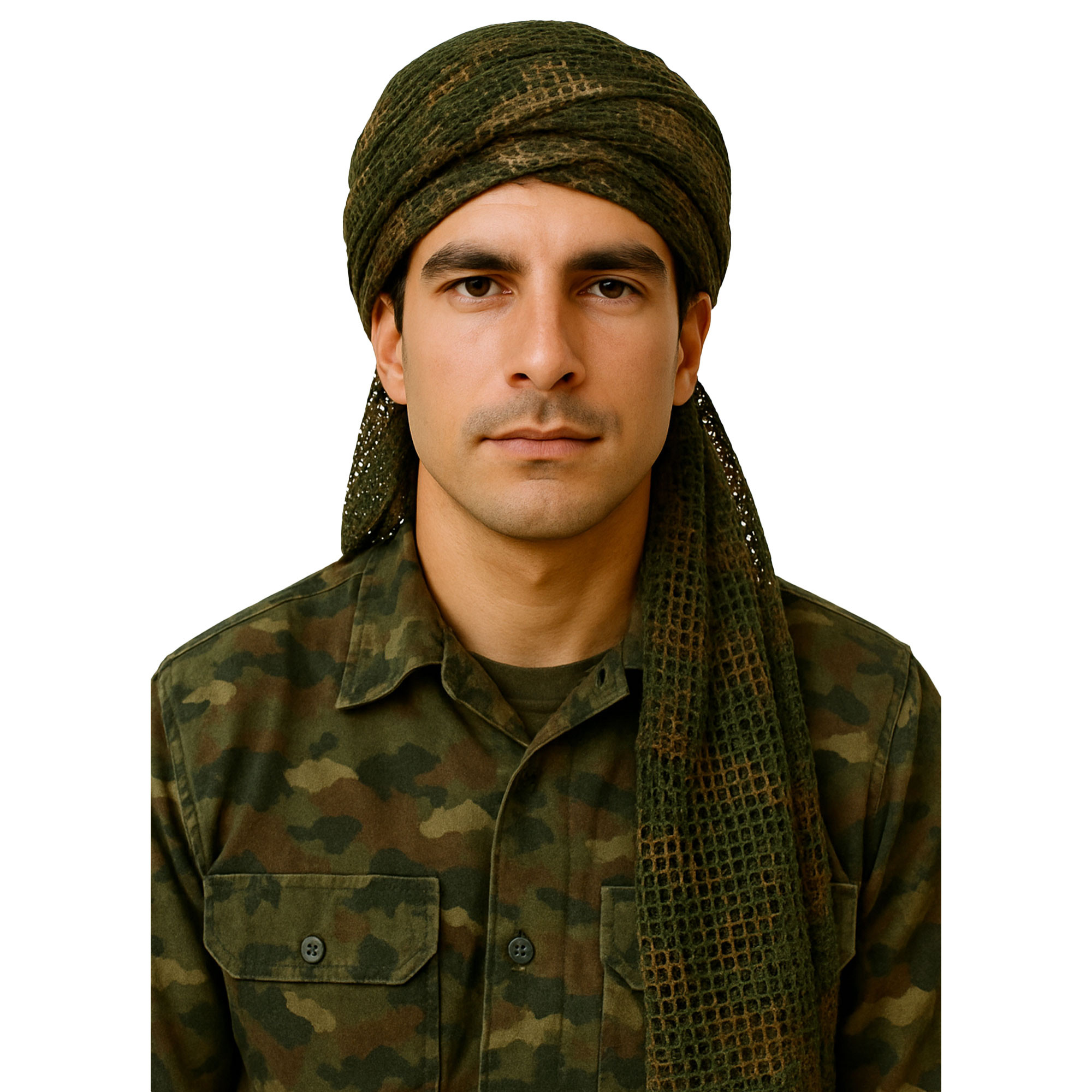 Chèche filet camouflage CE