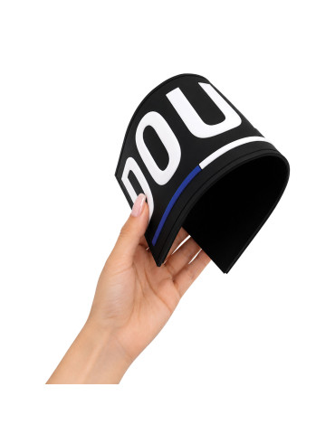 Bandeau d'identification Douane souple Rubber fond noir