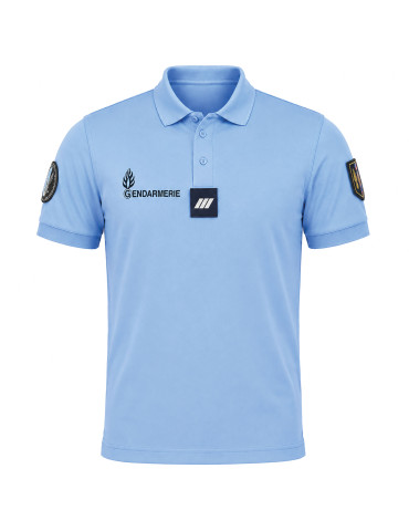 POLO GENDARMERIE BLEU COOLDRY ANTI HUMIDITE MAILLE PIQUEE