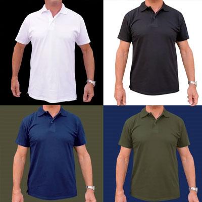 Polos unis en coton